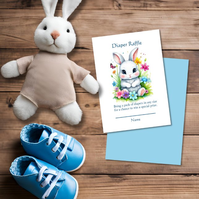 Carte D'accompagnement Petit Lapin Fleur sauvage Raffin de la couche de P (Créateur téléchargé)