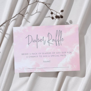 Carte D'accompagnement Petit morceau de Baby shower du Ciel Raffle de cou