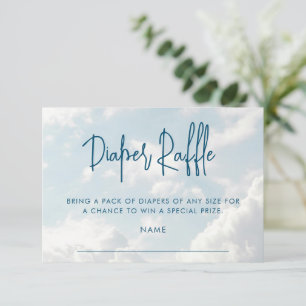Carte D'accompagnement Petit morceau du Baby shower du Ciel, chapeau