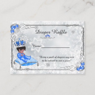 Carte D'accompagnement Petit prince Diaper Raffle Tickets, gris congelé