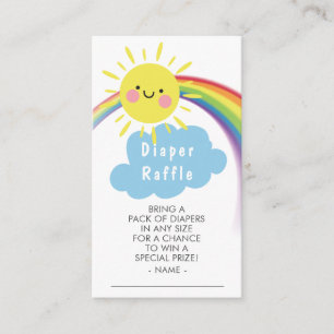 Carte D'accompagnement Petit rayon de soleil Raffle de couche de soleil