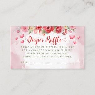 Carte D'accompagnement Petite amoureuse mignonne Baby shower Déchets Raff