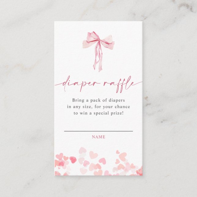 Carte D'accompagnement Petite fellation Petit Baby shower de fille au cha (Devant)