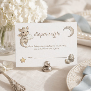 Carte D'accompagnement Petite Fête de Bébé Magique de Dragon Tirage de Co