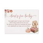 Petite fille Citrouille Baby shower Livres pour bé