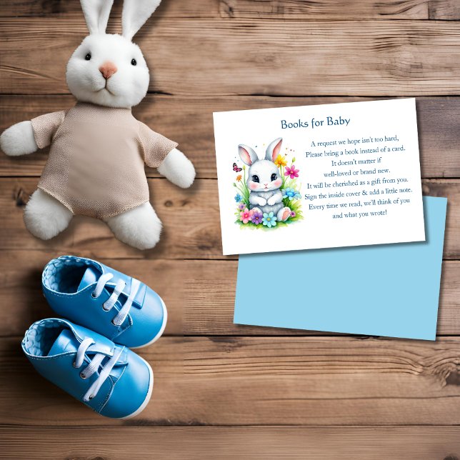 Carte D'accompagnement Petite Lapin Fleur sauvage Livres De Pâques Pour B (Créateur téléchargé)