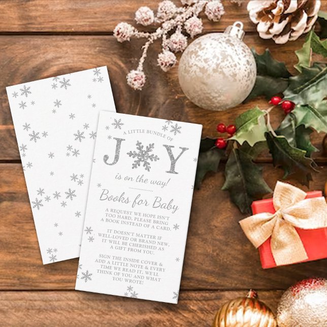 Carte D'accompagnement Petite Offre De Joie Baby shower De Noël Livre (Créateur téléchargé)