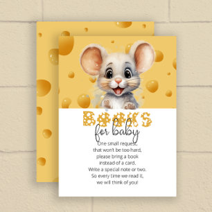 Carte D'accompagnement Petite souris dans les livres de fromage pour bébé