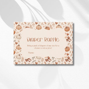 Carte D'accompagnement Petites feuilles de citrouille Arc automnal Tirage