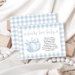 Carte D'accompagnement Petits livres de boue bleu Citrouille pour bébé