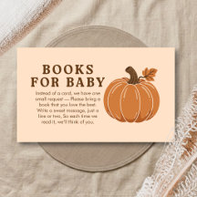 Petits livres de citrouille d'automne pour bébé Li