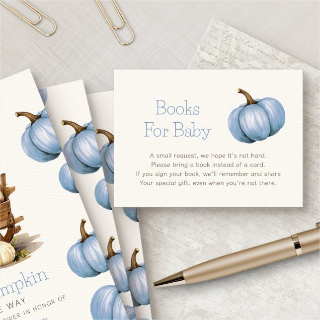 Carte D'accompagnement Petits Livres De Douche Citrouille Pour Bébé (Créateur téléchargé)