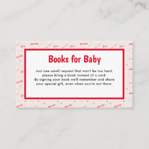 Carte D'accompagnement Petits livres de la Saint-Valentin pour bébé