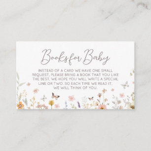 Carte D'accompagnement Petits livres de printemps botaniques Fleurs sauva