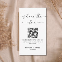 Photos Mariages modernes Partagez Le Code QR d'amo