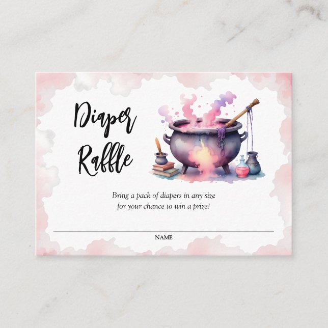 Carte D'accompagnement Pink Baby est en train de brasser Baby shower Déch (Devant)