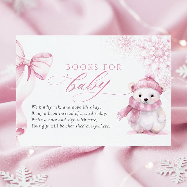 Carte D'accompagnement Pink Bearly Wait Books for Baby Card (Créateur téléchargé)