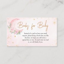 Pink Moon and Stars Baby showers Livres pour bébé