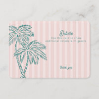 Pink Palm Springs Pastel Beach Détails Insérer