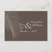 PixDezines frondes de palmier silhouette/cocoa+ble