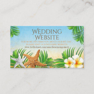 Carte D'accompagnement Plage côtière - Site Mariage