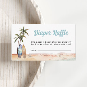 Carte D'accompagnement Plage Surf Planches Baby shower de rousseur de cou
