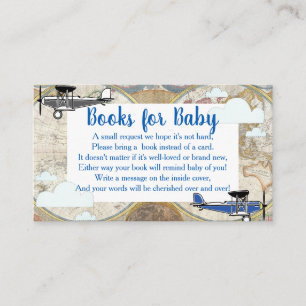 Carte D'accompagnement Plan vintage & Nuages World Map Demande de Carnet