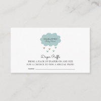 Pluie Nuage Baby shower bleu Déchets Raffin Enclos