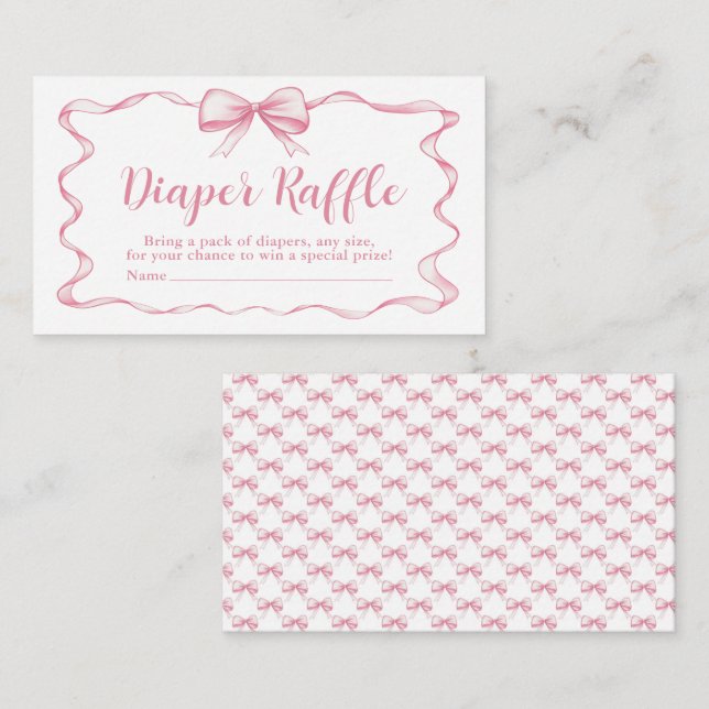 Carte D'accompagnement Poitrine rose  Baby shower Déchets Raffin (Devant / Derrière)