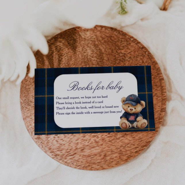 Carte D'accompagnement Polo Bear Baby Shower Books For Baby (Créateur téléchargé)