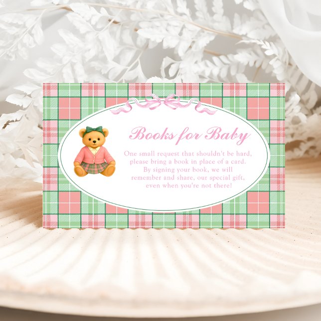 Carte D'accompagnement Polo Luxury Teddy Bear Livres pour Billet bébé (Créateur téléchargé)