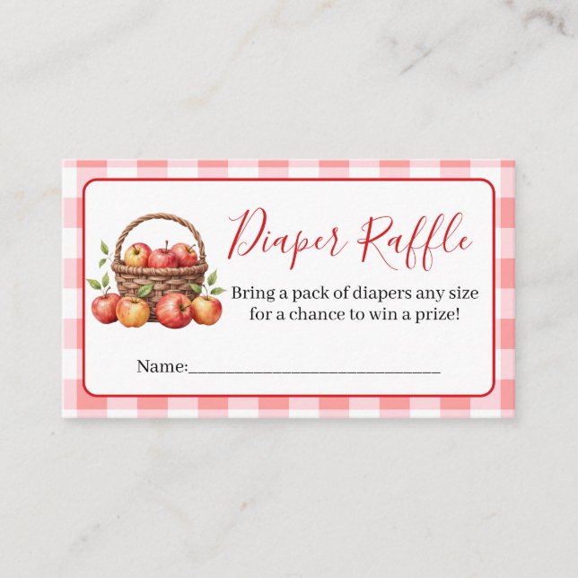 Carte D'accompagnement Pomme de chute de ma feuille de papier à lèvres (Devant)