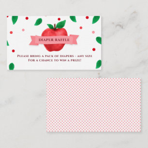 Carte D'accompagnement Pomme de mon oeil thème Diaper Raffle Insérer