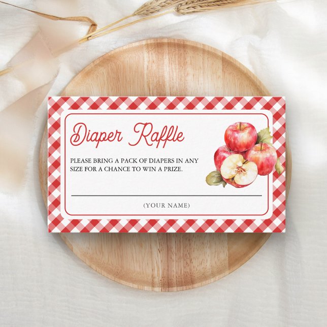 Carte D'accompagnement Pomme de notre Baby shower Oeil Déchets Raffin (Créateur téléchargé)