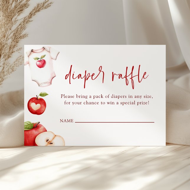 Carte D'accompagnement Pomme de Notre Oeil Chute Baby shower Déchets Raff (Créateur téléchargé)