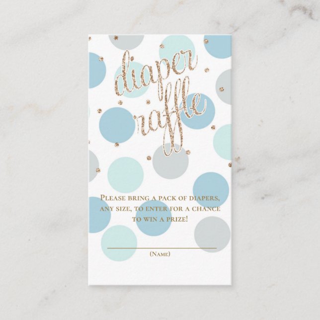 Carte D'accompagnement Pots et Parties scintillant - Baby shower rabat  (Devant)