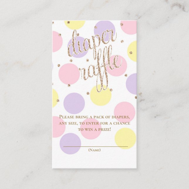 Carte D'accompagnement Pots et Parties scintillant - Baby shower rabat  (Devant)