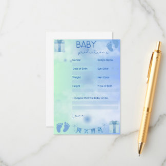 Carte D'accompagnement Prédictions des bébés
