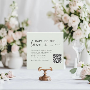 Carte D'accompagnement Prenez l'amour ! Mariage QR personnalisé