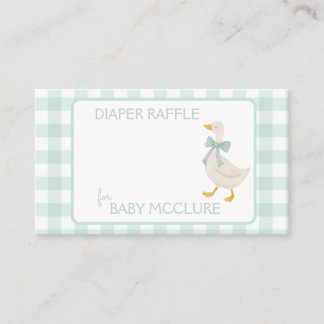 Carte D'accompagnement Preppy Goose Baby Shower Diaper Raffle