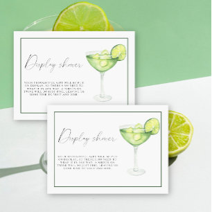 Carte D'accompagnement Présentation de douche de mariage Margs & Matrimon