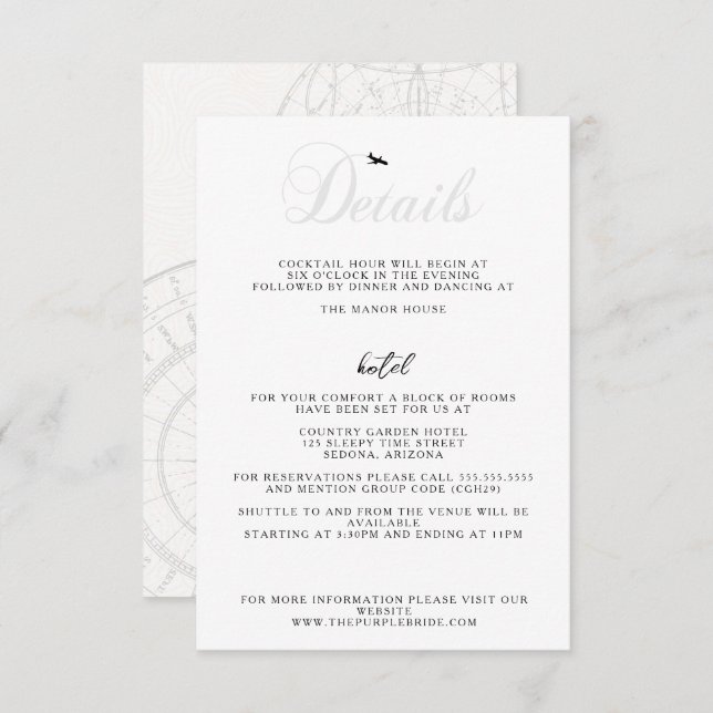 Carte D'accompagnement Prêt pour le décollage (Devant / Derrière)