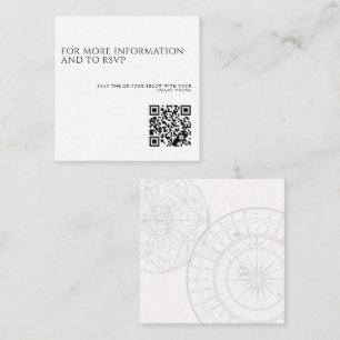 Carte D'accompagnement Prêt pour le décollage du Mariage de code QR