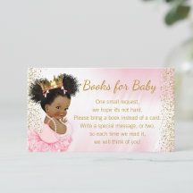 Princesse en or rose Tutu Baby Shower Livre à appo