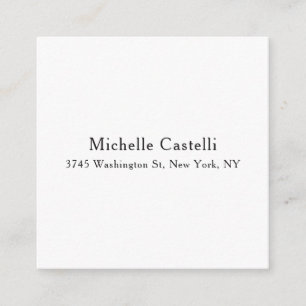 Carte D'accompagnement Professionnel Unique Classique Simple