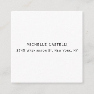 Carte D'accompagnement Professionnel Unique Classique Simple