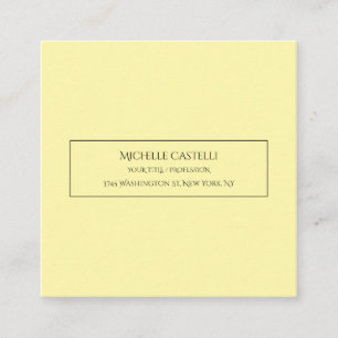 Carte D'accompagnement Professionnel Unique Classique Simple Couleur Crèm