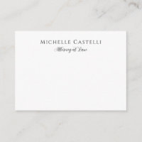 Professionnel Unique Classique Simple Noir & Blanc