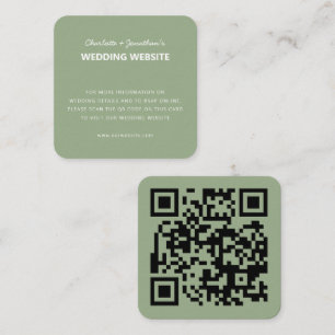 Carte D'accompagnement QR Code Modern Simple Mariage de automne Website