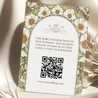 QR Code Site Mariage Info Art Nouveau